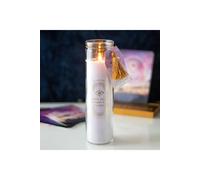 KDMD Blackberry Tube Candle with Amethyst Crystals in White KDMD White