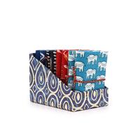 KDMD Block Print Assorted Cotton Bound Notebooks 7x10cm | Size: 7x10 cm KDMD Multicolor 7x10 cm