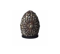 KDMD Boho Sea Shell Lamp - Chocolate Twist Oval, 15cm Coastal Decor KDMD Chocolate