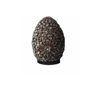 KDMD Boho Sea Shell Lamp - Chocolate Twist Oval, 20cm Coastal Decor KDMD Chocolate