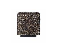 KDMD Boho Sea Shell Lamp - Chocolate Twist Square, 15cm - Coastal Decor KDMD Chocolate