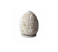 KDMD Boho Sea Shell Lamp - Rose Oval, 15cm - Coastal Nightlight in White KDMD White