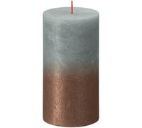 KDMD Bolsius Rustic Faded Eucalyptus Green Copper Metallic Candle 130mm x KDMD Green