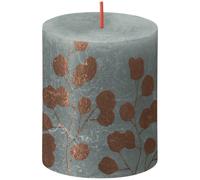KDMD Bolsius Rustic Green Eucalyptus Silhouette Candle 80mm x 68mm 2 Pack KDMD Green