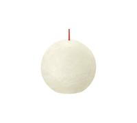 KDMD Bolsius Soft Pearl Rustic Ball Candle 76mm in Cream KDMD Cream