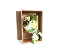 Boxed Hand Soap Flower Bouquet - Scented Bath Roses & Carnations