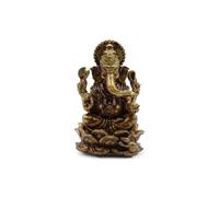 KDMD Brass Ganesha Miniature Statue - 30mm, Handcrafted Spiritual Decor in Bronze KDMD Bronze