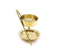 KDMD Brass Resin Incense Warmer - Fixed in Gold KDMD Gold