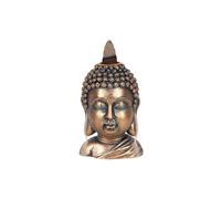 KDMD Bronze Buddha Head Backflow Incense Burner KDMD Bronze