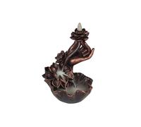 KDMD Bronze Effect Hand with Flower Backflow Incense Burner KDMD Bronze