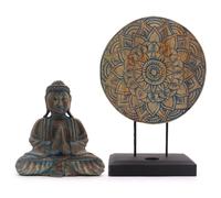 KDMD Buddha Feng Shui Set - Flower Mandala - Blue KDMD Blue