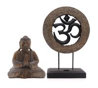 KDMD Buddha Feng Shui Set - Om - Grey & Black KDMD Grey