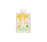 KDMD Bunny Chick Easter Bonnet Felt Decorations 6 Pack Assorted Designs KDMD Multicolor