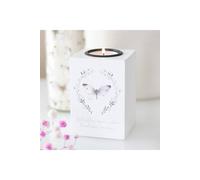 KDMD Butterflies Appear Tealight Candle Holder - Remembrance Gift in White KDMD White