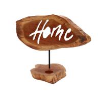 KDMD Candle Holder Sign - Home in Brown KDMD Brown