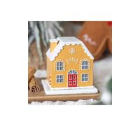 KDMD Candy Cane Gingerbread House Incense Cone Holder in Yellow KDMD Yellow