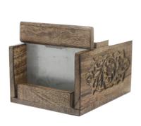 KDMD Carved Mango Wood Cutter For Soap Loaves in Brown KDMD Brown