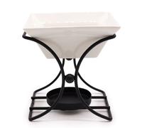 KDMD Ceramic & Metal Square Stand in Black KDMD Black