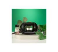 KDMD Ceramic Zen Oil Burner Oval Pebble Matt Black Diffuser KDMD Black