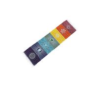 KDMD Chakra Yoga Rug 60x200cm - Handcrafted Cotton Mat & Wall Hanging | Size: Medium KDMD Multicolor Medium