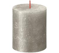 KDMD Champagne Bolsius Rustic Shimmer Metallic Candle 80 x 68mm in Grey KDMD Grey