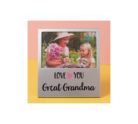 KDMD Cheerfull Great Grandma Aluminium Photo Frame 6 x 4 2 Pack in Grey KDMD Grey