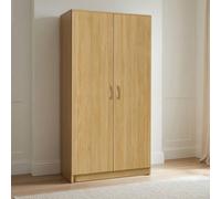 KDMD Chelsea Oak 2 Door Wardrobe in Brown KDMD Brown