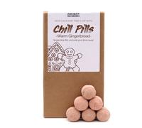 Warm Gingerbread Chill Pills Gift Pack - Mini Bath Bombs for a Relaxing Holiday Spa Experience, Aromatic Fizzers with Nostalgic Gingerbread Scent