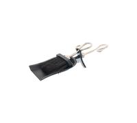 KDMD Chrome Crook Handle Hearth Tidy - Elegant Fireside Organizer in Black KDMD Black