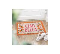 KDMD Ciao Bella Orange Doormat - Bright Citrus Welcome for Porch | Size: Medium KDMD Orange Medium