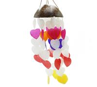KDMD Coconut Windchimes - Big Hearts - 40cm KDMD Multicolor