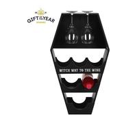 KDMD Coffin Wine Shelf in Black KDMD Black