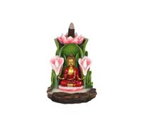 KDMD Colourful Buddha Backflow Incense Burner KDMD Multicolor