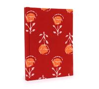 KDMD Cotton Bound Notebooks 20x15cm - 96 pages - Roses in Red | Size: 20x15 cm KDMD Red 20x15 cm
