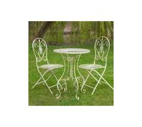 KDMD Cream Blaisdon 3 - Piece Bistro Set Metal KDMD Cream