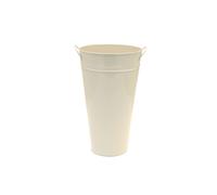 KDMD Cream Galvanised Vase 20cm 2 Pack KDMD Cream
