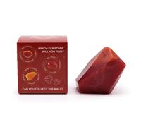 Ancient Wisdom Luxurious Handcrafted Crystal Elemental Soap - Fire Edition with Surprise Gemstone, Nourishing Ingredients & Captivating Fragrance