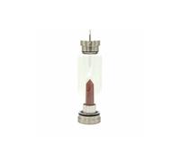 KDMD Crystal Infused Red Jasper Water Bottle - Durable Borosilicate Glass in Silver KDMD Silver