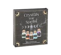 KDMD Crystals for Spells Crystal Chip Bottle Gift Set in Black KDMD Black