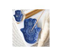 KDMD Dark Blue Hamsa Hand Incense Holder & Trinket Dish KDMD Dark Blue