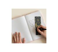KDMD Dream Journal Moonlight Messages - Soft Plush Cover, 80 Pages in Mint KDMD Mint