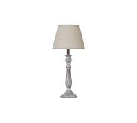KDMD Dunum Column Table Lamp with Linen Shade - Rustic & Modern Decor in Beige KDMD Beige