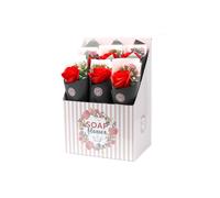 KDMD Elegant Soap Flower Rose Bouquet Perfect Gift & Dr in Red KDMD Red