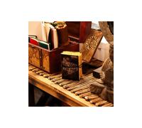 KDMD Fat Deckled Edge Leather Notebook 5x3.5" - The Stories I Tell in Black KDMD Black