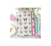 KDMD Floral Bug Print A5 Notebook in White KDMD White