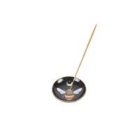 KDMD Forest Bee Ceramic Incense Plate in Black KDMD Black
