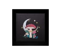 KDMD Forest Mushroom Light Up Canvas Plaque in Black KDMD Black