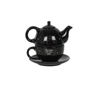 KDMD Fortune Teller Tea for One Set - Magical Black Tea Pot, Mug & Saucer KDMD Black