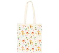 KDMD Funky Fungi Mushroom Print Polycotton Tote Bag in Pink KDMD Pink