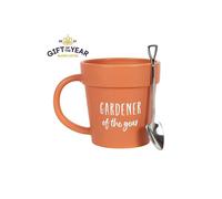KDMD Gardener of the Year Pot Mug & Shovel Spoon in Orange KDMD Orange